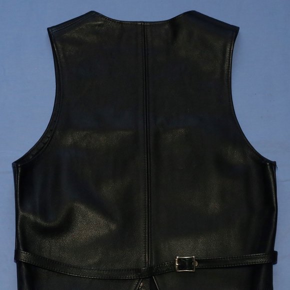 "Leather Man" Mens Leather Vest Small - Picture 4 of 4